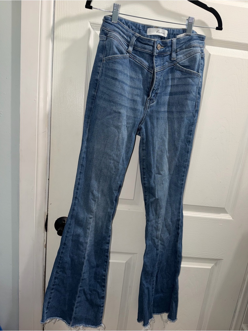 KanCan Medium Blue High-Rise Flare Jeans